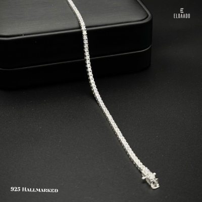 925 Italian Silver Tennis Bracelet for Women – Elegant & Timeless Design