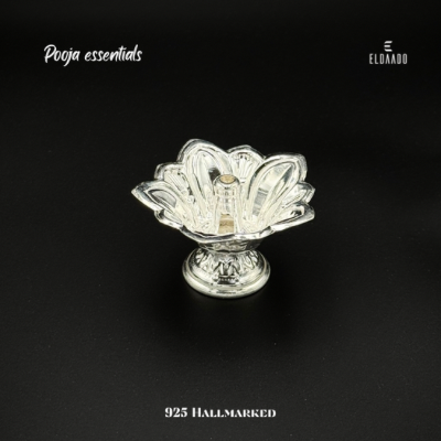 925  Silver Diya – Pure Silver Deepam for Pooja