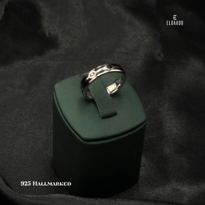 925 Italian Silver Men’s Band Ring – Elegant Daily & Wedding Wear