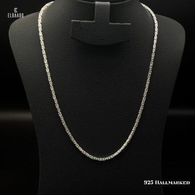 925 Italian Silver Square King Chain – 23 Inch