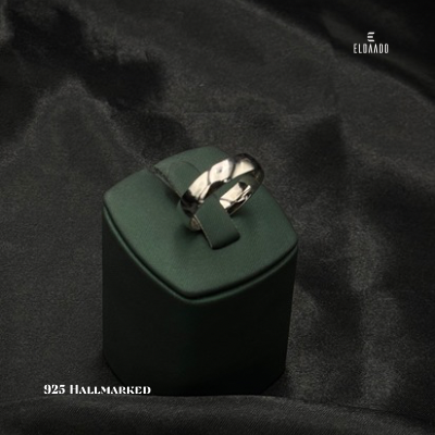 925 Italian Silver Men’s Band Ring – Elegant Daily & Wedding Wear