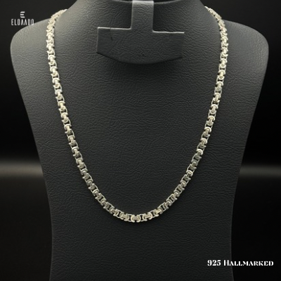 925 Italian Silver King Chain Necklace for Men – 22 Inch Length