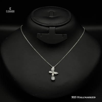925 Silver Butterfly Charm Necklace