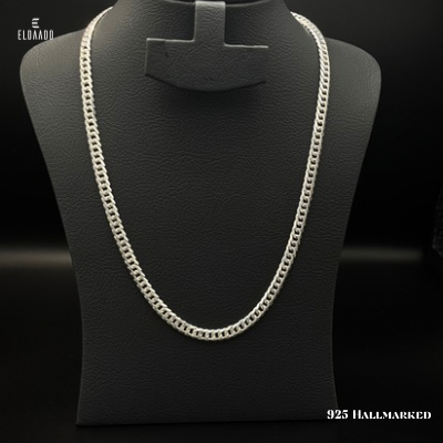 925 Italian Silver Cuban Link Chain for Men-24 Inch