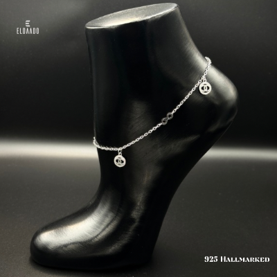 Chanel Grace Anklet-925 Italian Silver Chanel Infinite Model Anklet