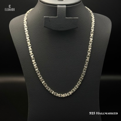 925 Italian Silver King Chain Necklace for Men – 24 Inch Length