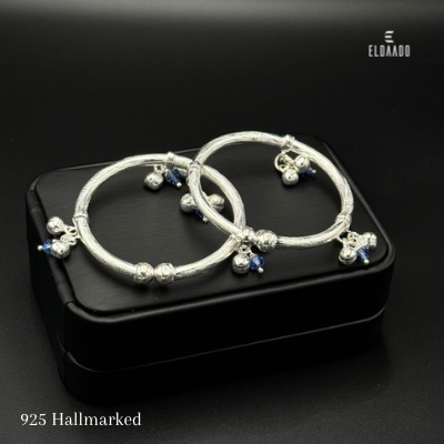 Pure Italian Silver Baby Kada Payal – 17.3 Gram | 4.4 cm Inner Diameter | Suitable for 8–18 Month Babies